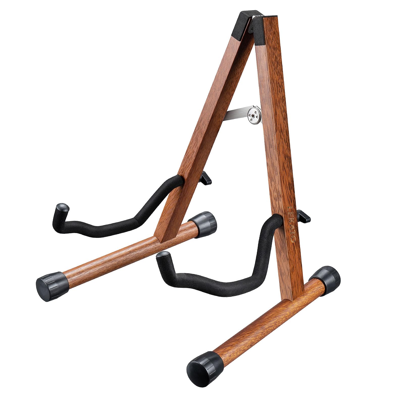 LEKATO Support de guitare A-Frame Support de guitare basse en bois avec rembourrage en mousse pour guitares, basse, violoncelle, banjo, mandoline, ukulélé