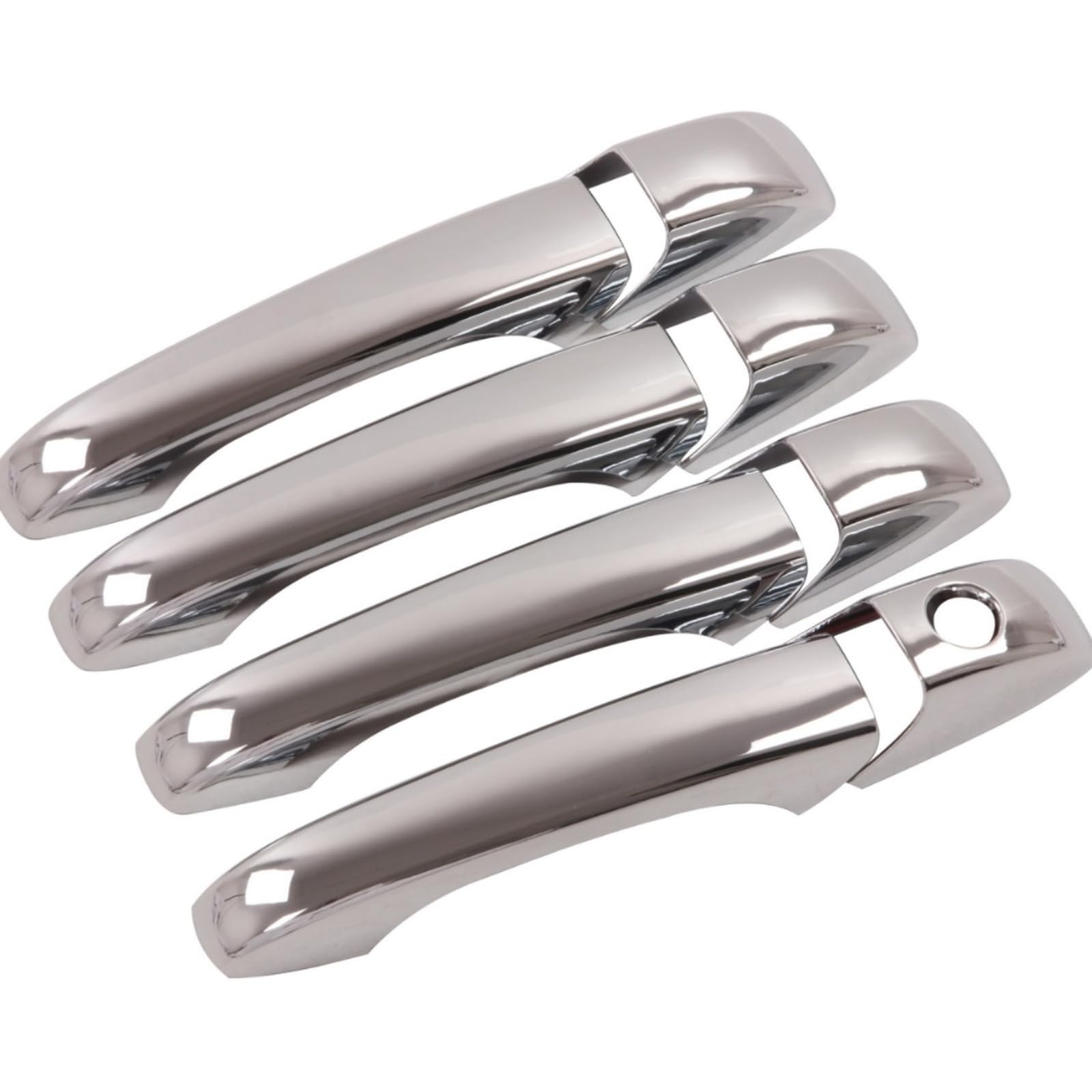 Garniture de poignée de porte chromée pour Dodge Avenger style argent haut de gamme
