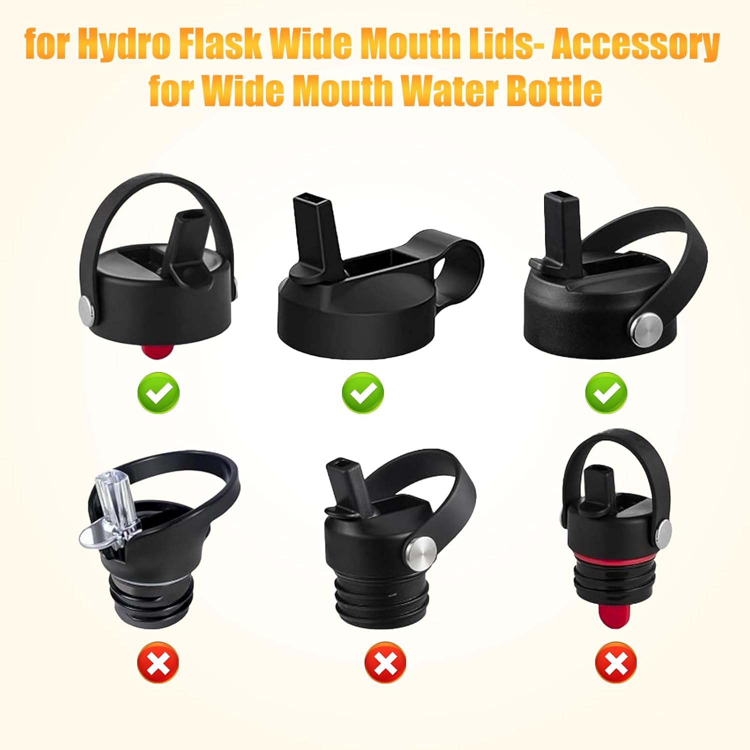 6pcs Replacement Straws for Hydro Flask Wide Mouth Bottle, BPA-Free Plastic Straws with Straw Cleaning Brush Compatible with Hydroflask 18/32/40/64oz Tumbler Lid Straw Replacement Accessories(Pink) - Image 3