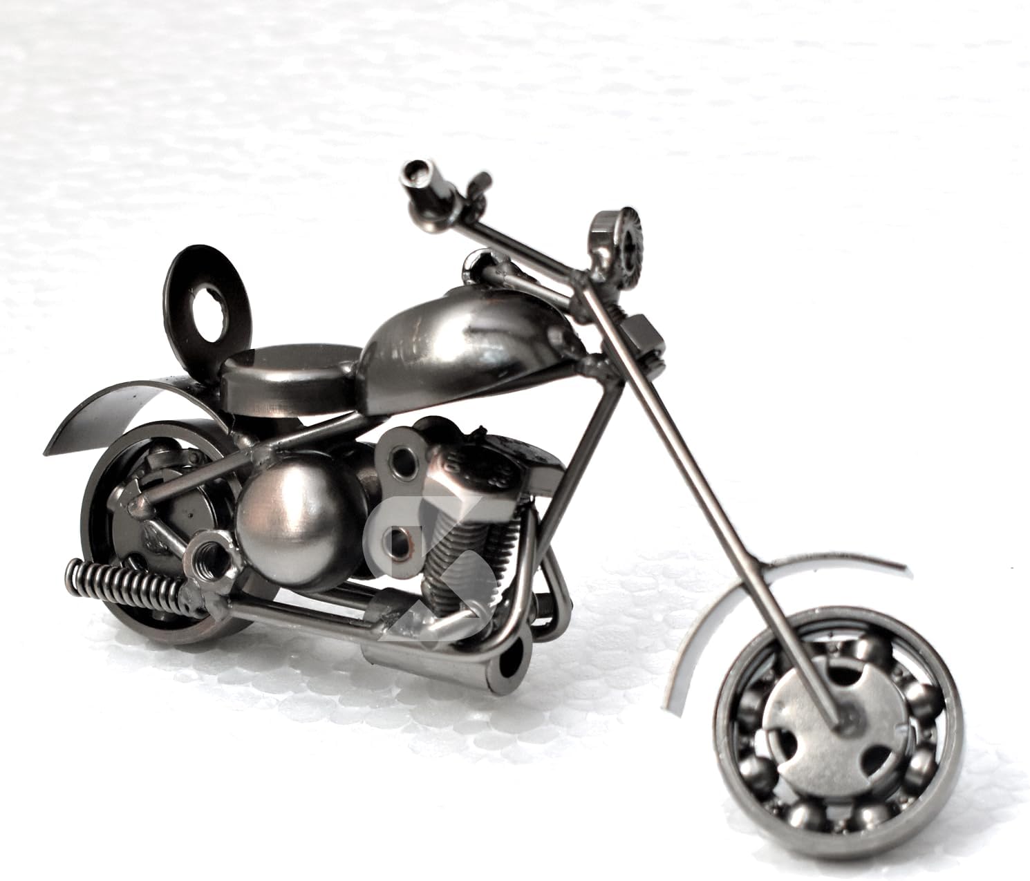 Kingsman Store Iron Mini Bike for Home Decor Decorative Showpiece Showcase(5x3-inches, Silver)