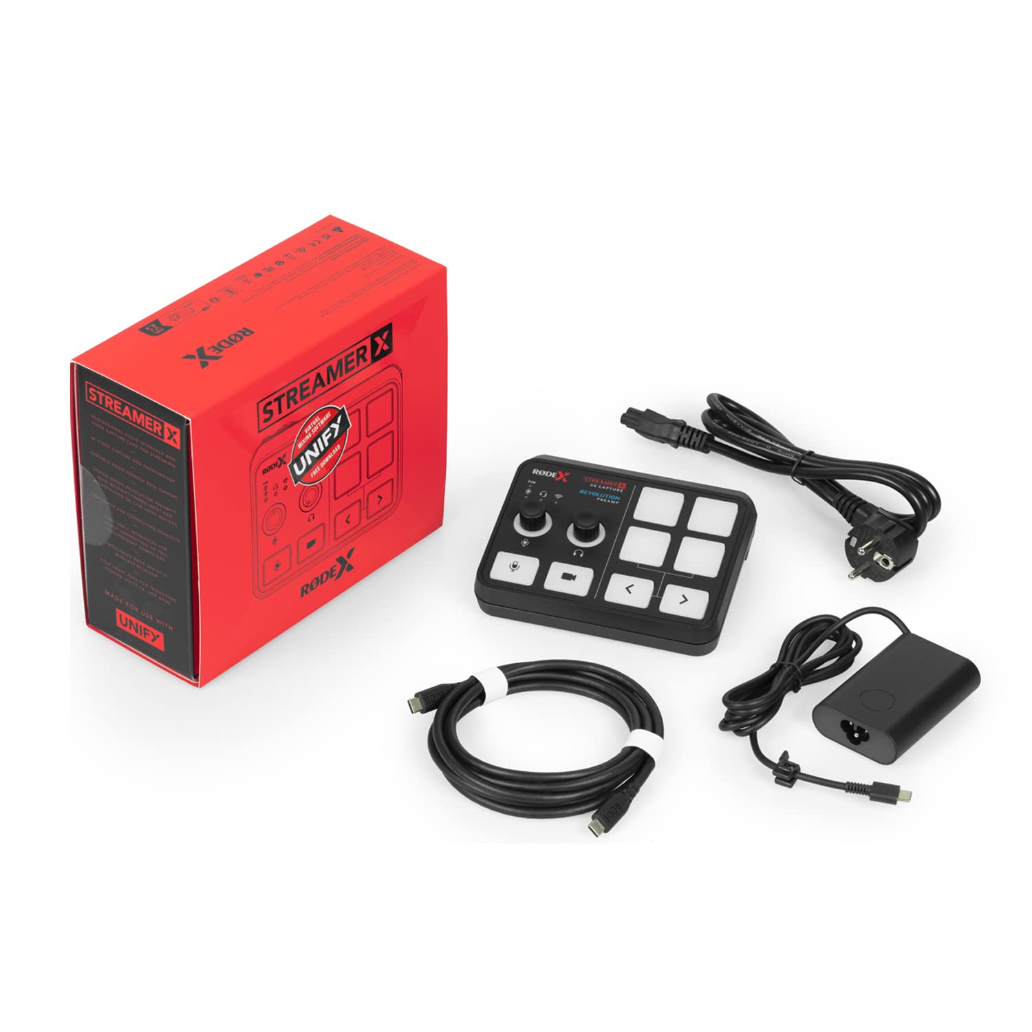 Rode X Streamer X - Scheda di registrazione video e interfaccia audio per streaming, gaming e creazione di contenuti + cavo keepdrum XLR