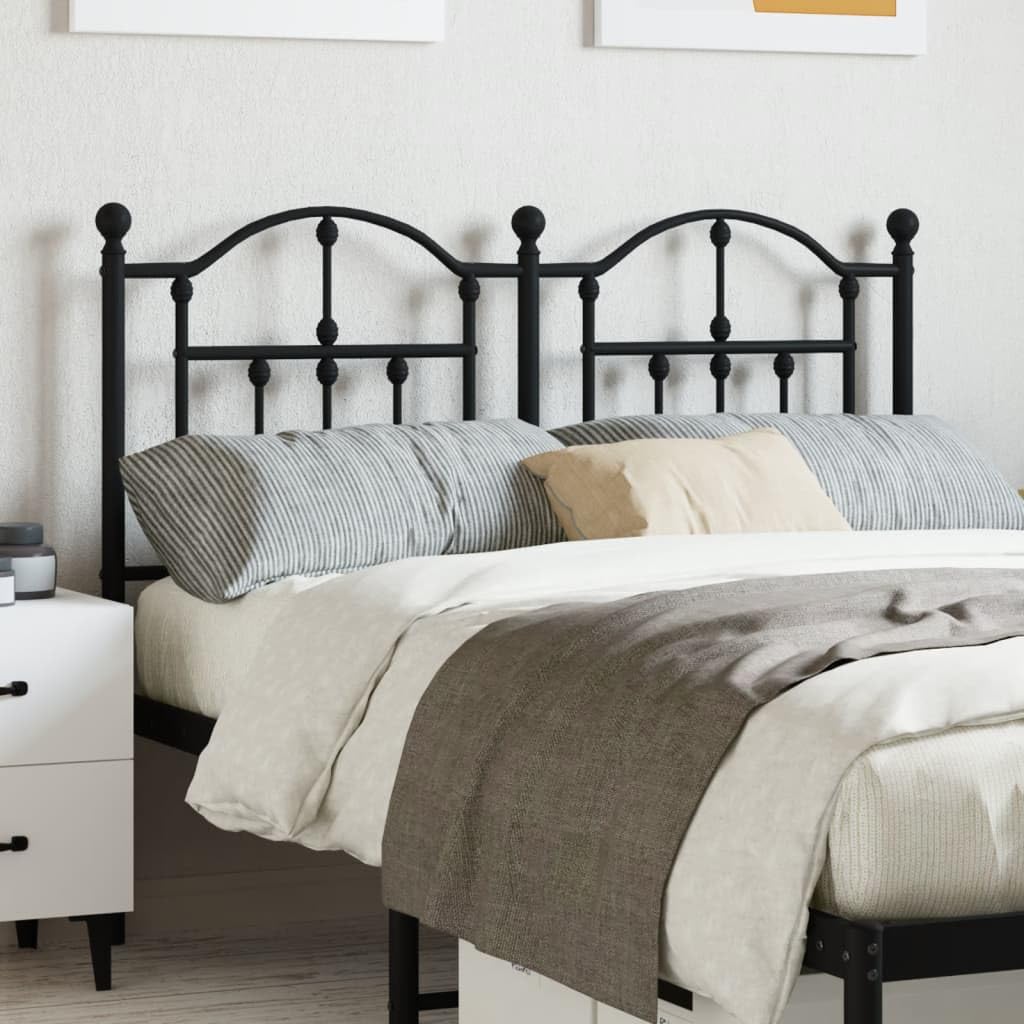Testiera in Metallo Nero 120 cm Spalliera Letto Una Piazza E Mezza Testiera Letto Una Piazza E Mezza Testata Letto Matrimoniale Testiera Letto Singolo per Salone Camere Da Letto Camera Degli Ospiti