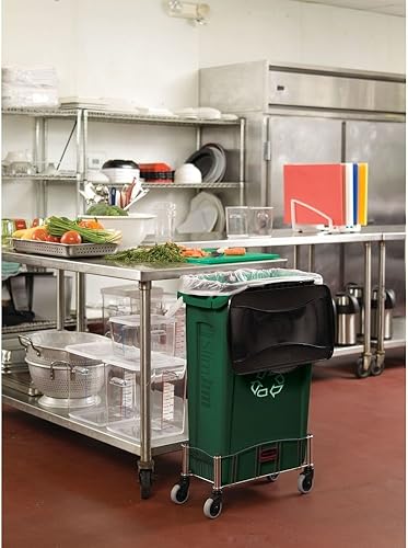 Miniatura 3 de Rubbermaid Commercial Products - Basurero de reciclaje, diseño rectangular con canales de ventilación, modelo Slim Jim, Azul