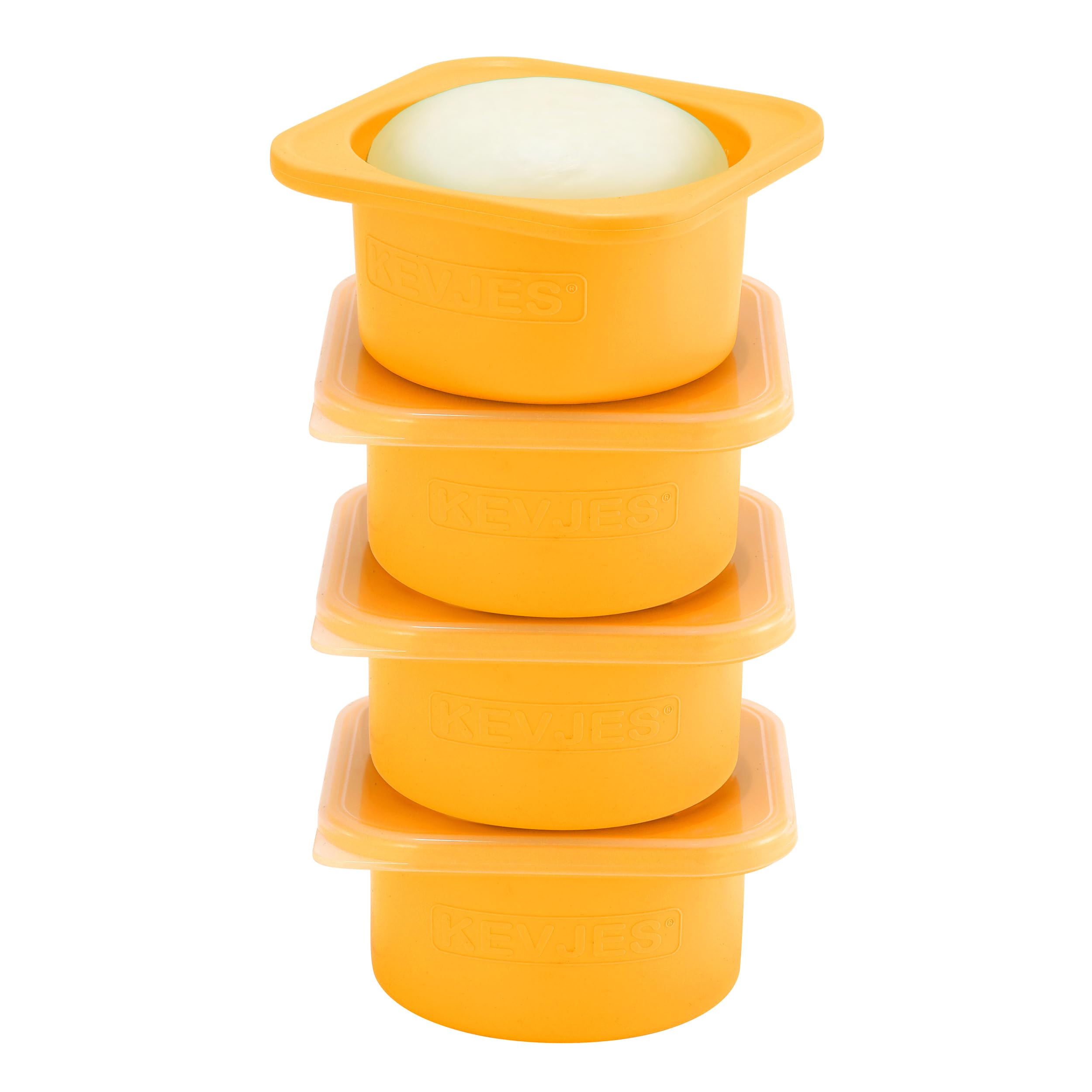 PLUS - Recipientes a prueba de masa de pizza de 1000 ml para bricolaje familiar artesanal pizza, cajas apilables de silicona de grado alimenticio con tapas, congelador, nevera, lavavajillas