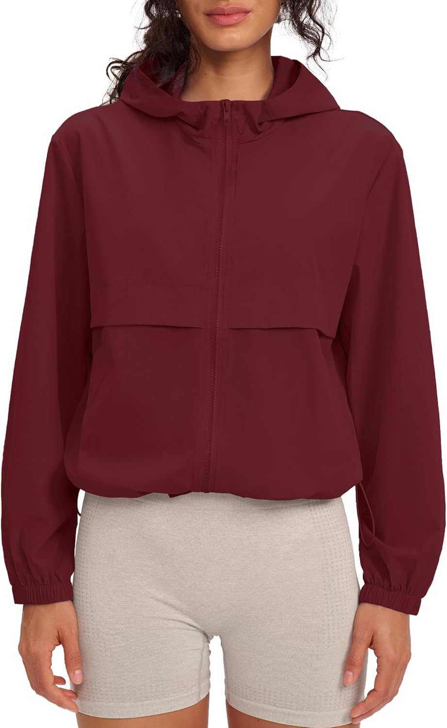 Locachy Women's Lightweight Athletic Workout Hoodie UPF 50+ Sun Protection Long Sleeve Full Zip Running Outdoor Jacket