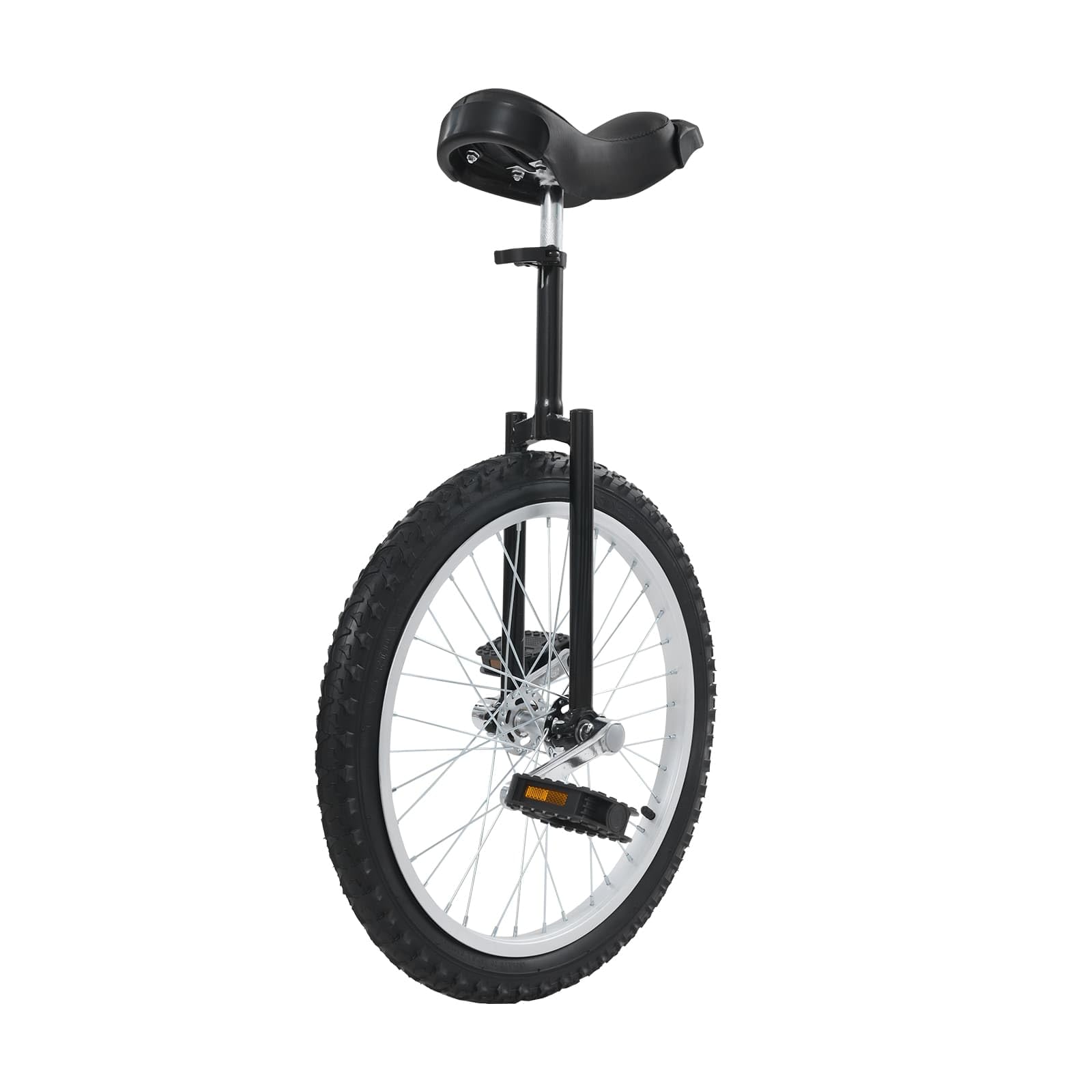 20 Inch Wheel Unicycle with Height Adjustable Outdoor One Wheel Bike for Fitness &amp; Balance Training 165 lbs Capacity