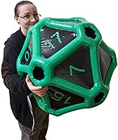 Vista 13 de Black Bazaar Dados grandes D20 inflables extra grandes gigantes para juegos DND RPG de mesa Juego de rol Calabozos y dragones