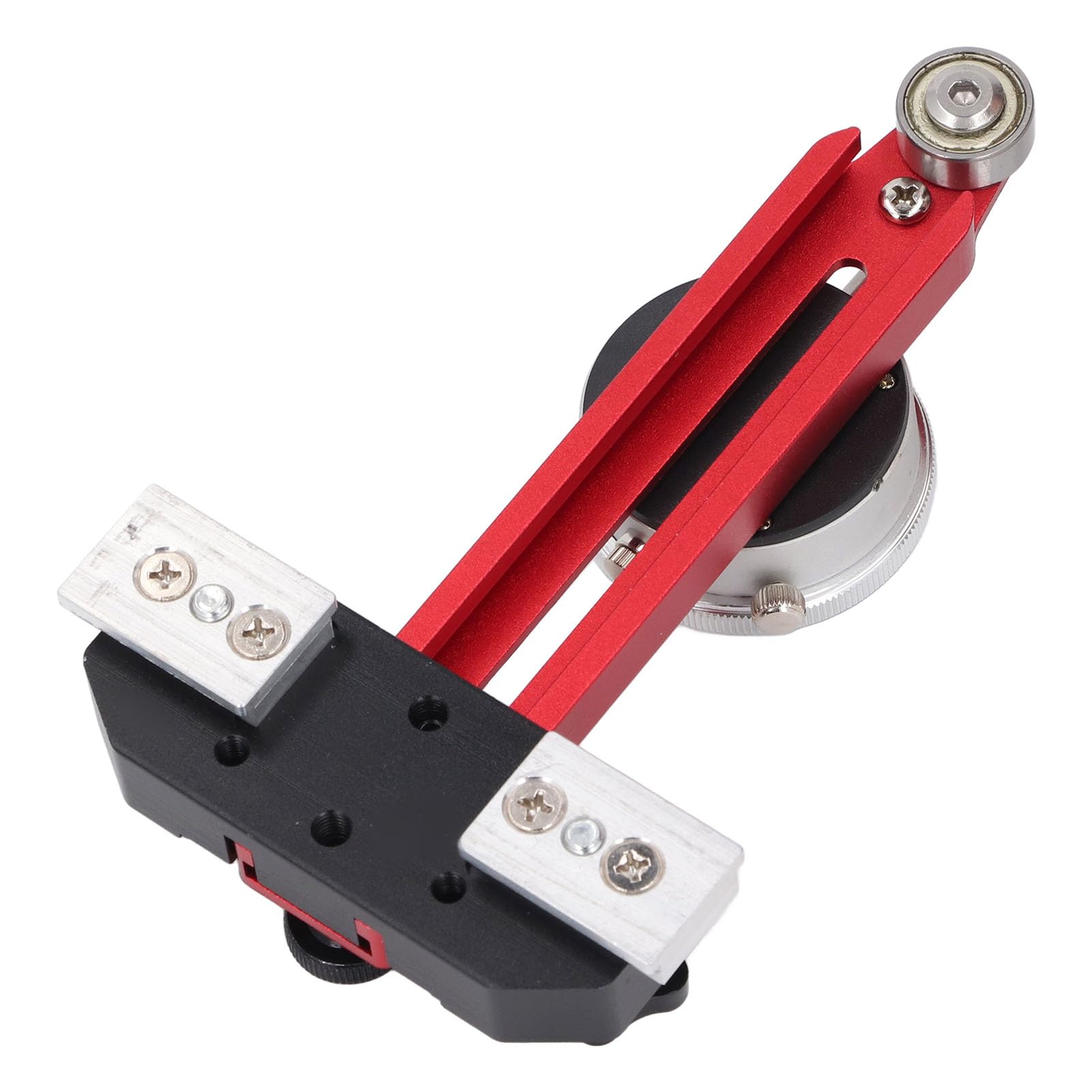 Calibrador de Sierra de Mesa, Indicador de Cuadrante, Herramienta de Calibración de Aleación de Aluminio con 2 Bloques Deslizantes para Riel Deslizante Tipo 20 y 30