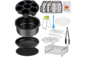 Air Fryer Accessories Set 12pcs Compatible for 4, 4.2, 5, 5.5, 5.8...