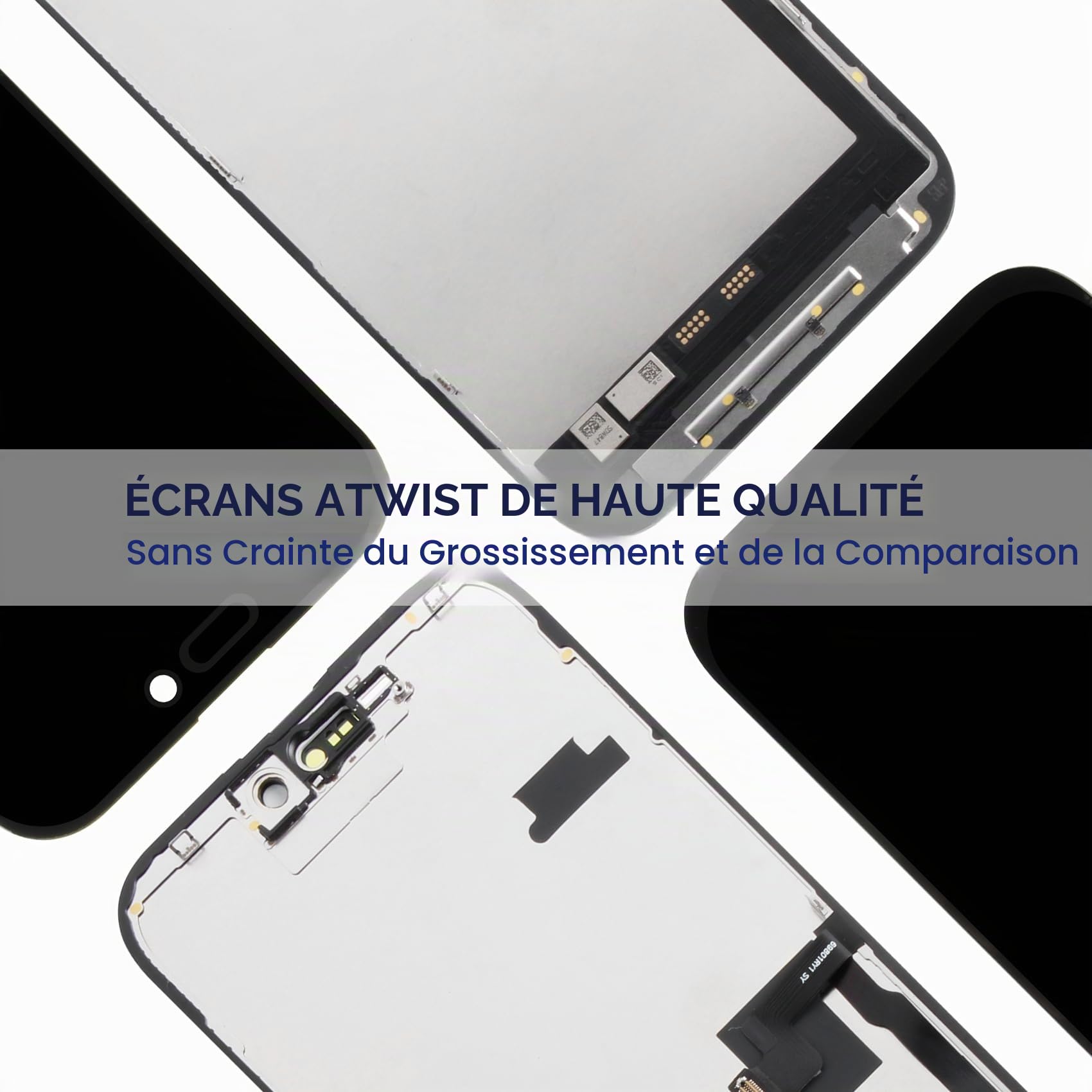 Écran LCD pour iPhone 16 Pro Max LCD Display pour iPhone 16 Pro Max LCD Écran Replacement A3296 A3084 A3295 A3297 Écrantactile Numériseur Assemblé avec Kit de Réparation (Noir,6,9") (16 pro max)