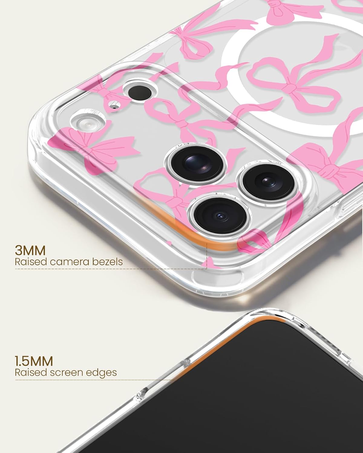 Magnetic Case for iPhone 18 Pro Max/17 Pro Max, Bow image 5