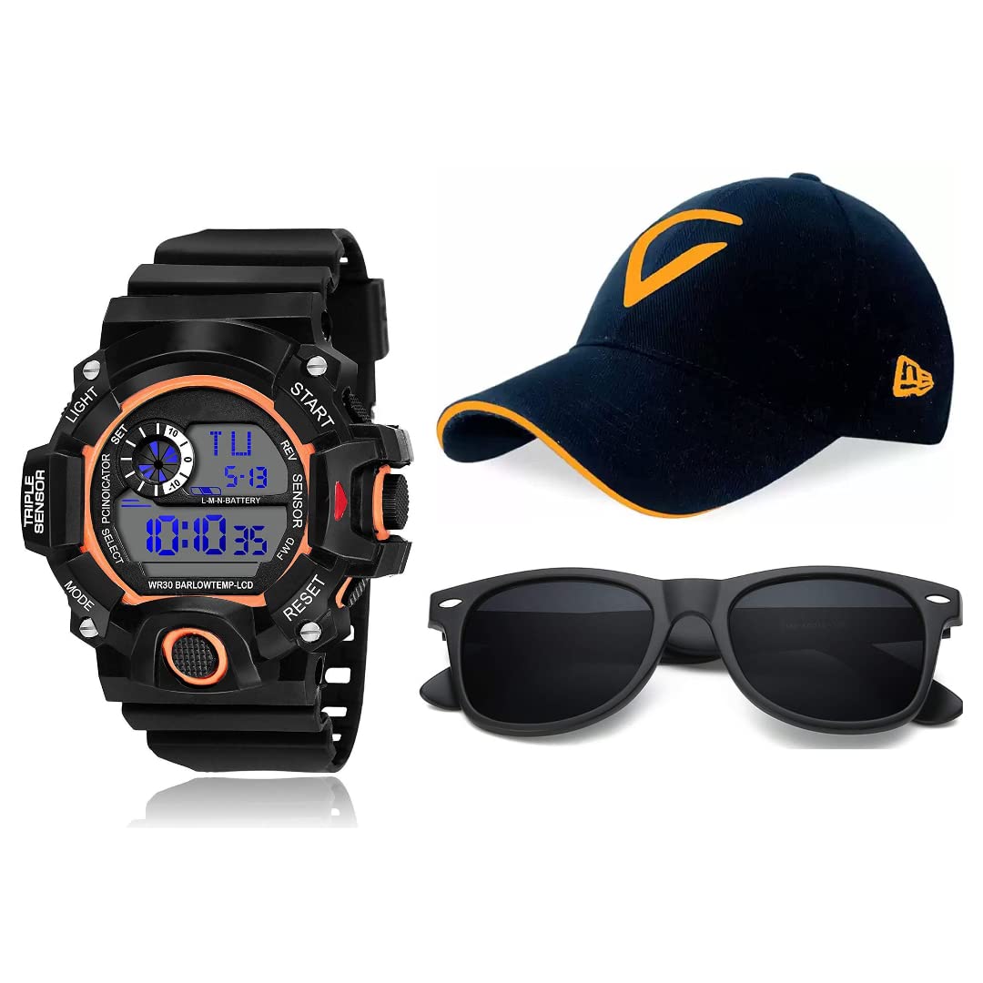 See full amazon price history chart for UNEQUETREND Digital Sports Watch, Multi-Functional Watch for Boys & Men with Cap and Goggle, Combo Pack of 3-WCS-2635- Orange UNEQUETREND Digital Sports Watch, Multi-Functional Watch for Boys & Men with Cap and Goggle, Combo Pack of 3-WCS-2635- Orange (B09SL5YH7B) Amazon Price History, Amazon Price Tracker