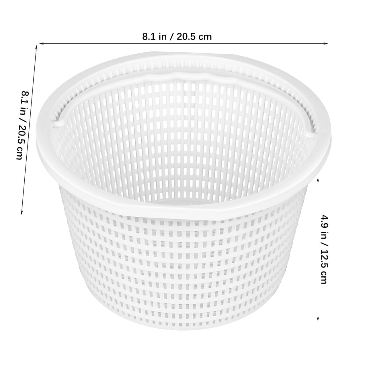 BESTonZON Cesto Skimmer para Piscina de 20 cm, Canastilla de Filtro de Piscina Grande, Recambio de Cesta de Skimmer para Filtración de Hojas y Desechos, Accesorio de Bomba Duradero