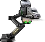 WUITIN Truck Phone Holder Mount,Car Phone Holder,Dashboard Windshield Phone Holder 16.9 inch Long Arm,Super Suction Cup Compatible with Pickup Truck,Commercial Truck and All Phone