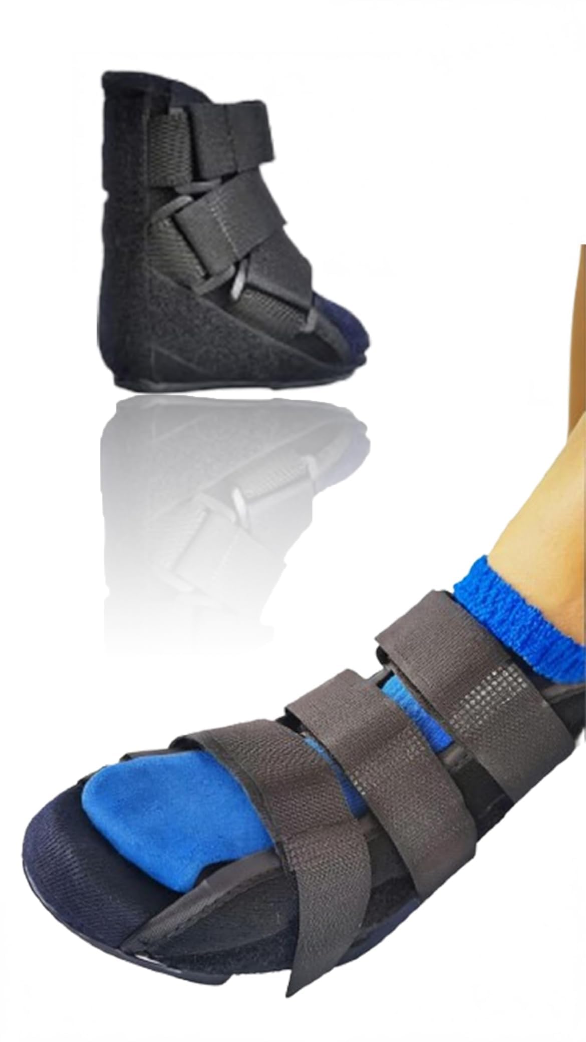 Sweet seven Kids' Fracture Walker Boot - Stable Foot Fracture Pain Relief, Adjustable T-Shoes for Ankle Support, Achilles Tendon Surgery, Sprains, Post-Op Care(Shoe length: 18cm)