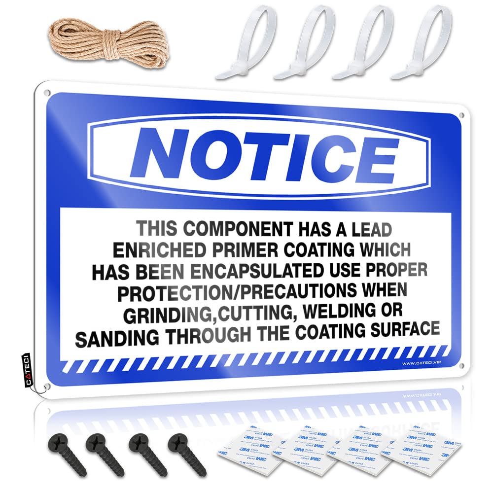 Notice This Component Has A Lead Enriched Primer Signs Decore Decorative | Unique Best Man Gift Hanging Art For Ideas Living Room(20X30CM)