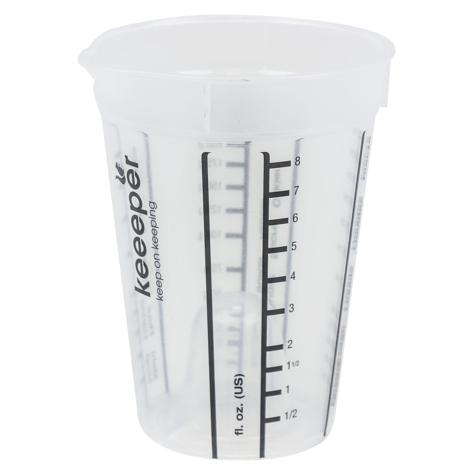keeeper Messbecher für kleine Mengen, 250 ml, Mario – Transparent/Schwarz