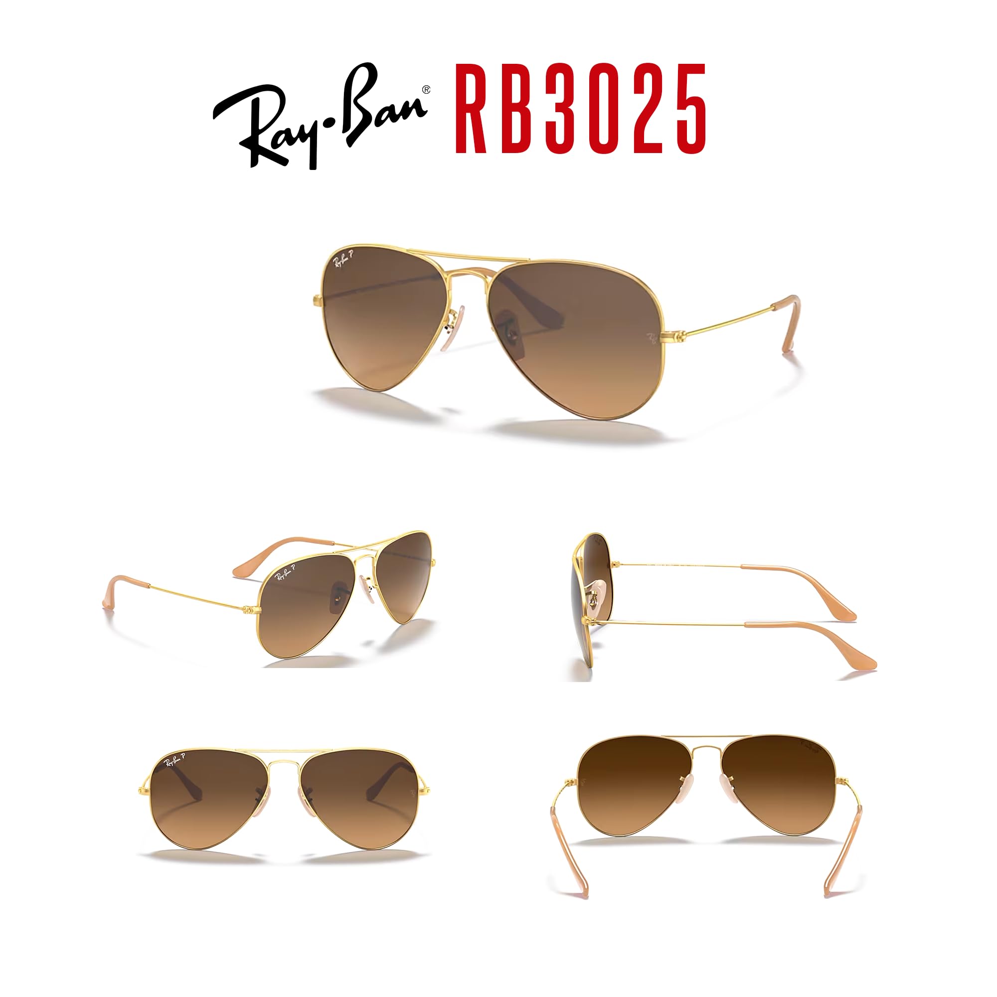 Ray Ban RB3025 001/51 58M Gold/Brown Gradient Aviator