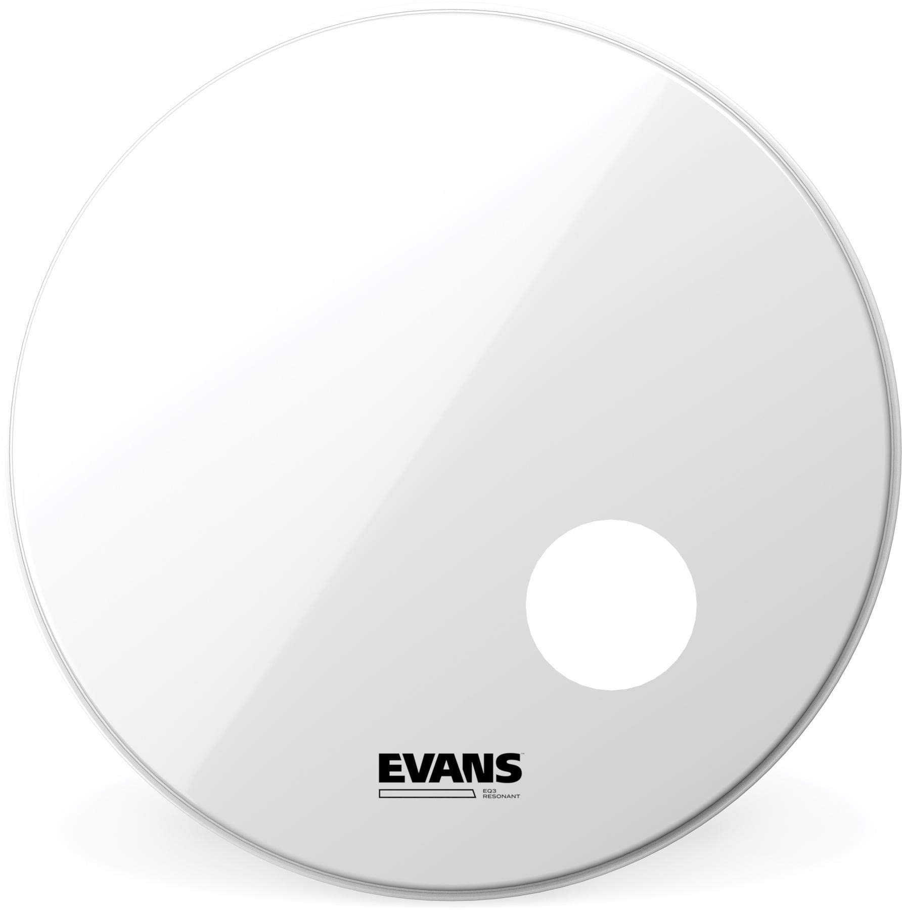 5-Pack Evans EQ3 Smooth White Resonant Bass Head - 22 inch Value Bundle