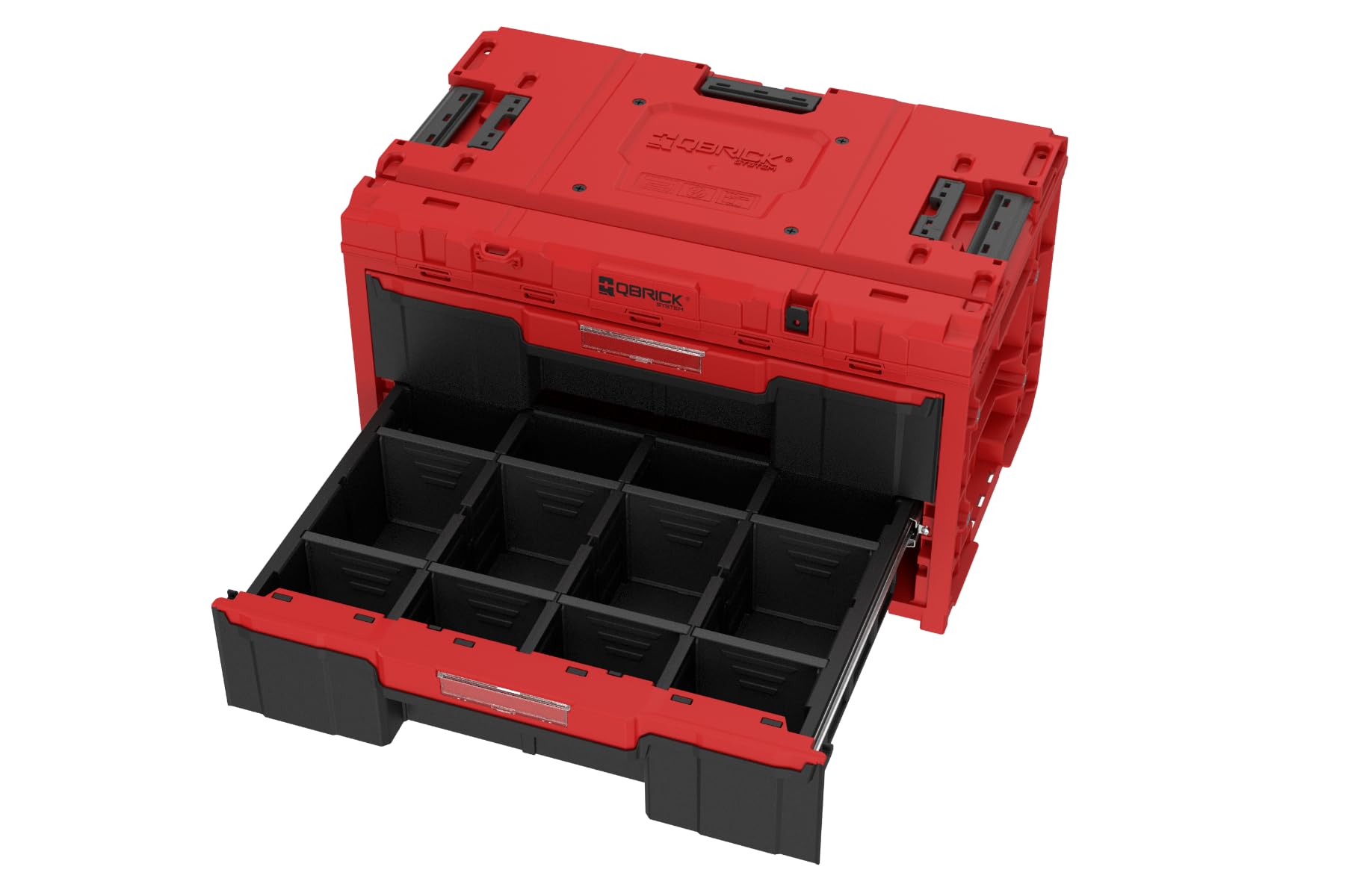 QBRICK SYSTEM One Drawer 2 Skrzynka narzędziowa 2.0 Czerwony Ultra HD 587 x 380 x 340 mm