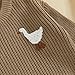 Newborn Baby Boy Girl Sweater Goose Embroidery Crew Neck Long Sleeve Knit Pullover Toddler Fall Winter Clothes (Khaki, 0-3 Months)