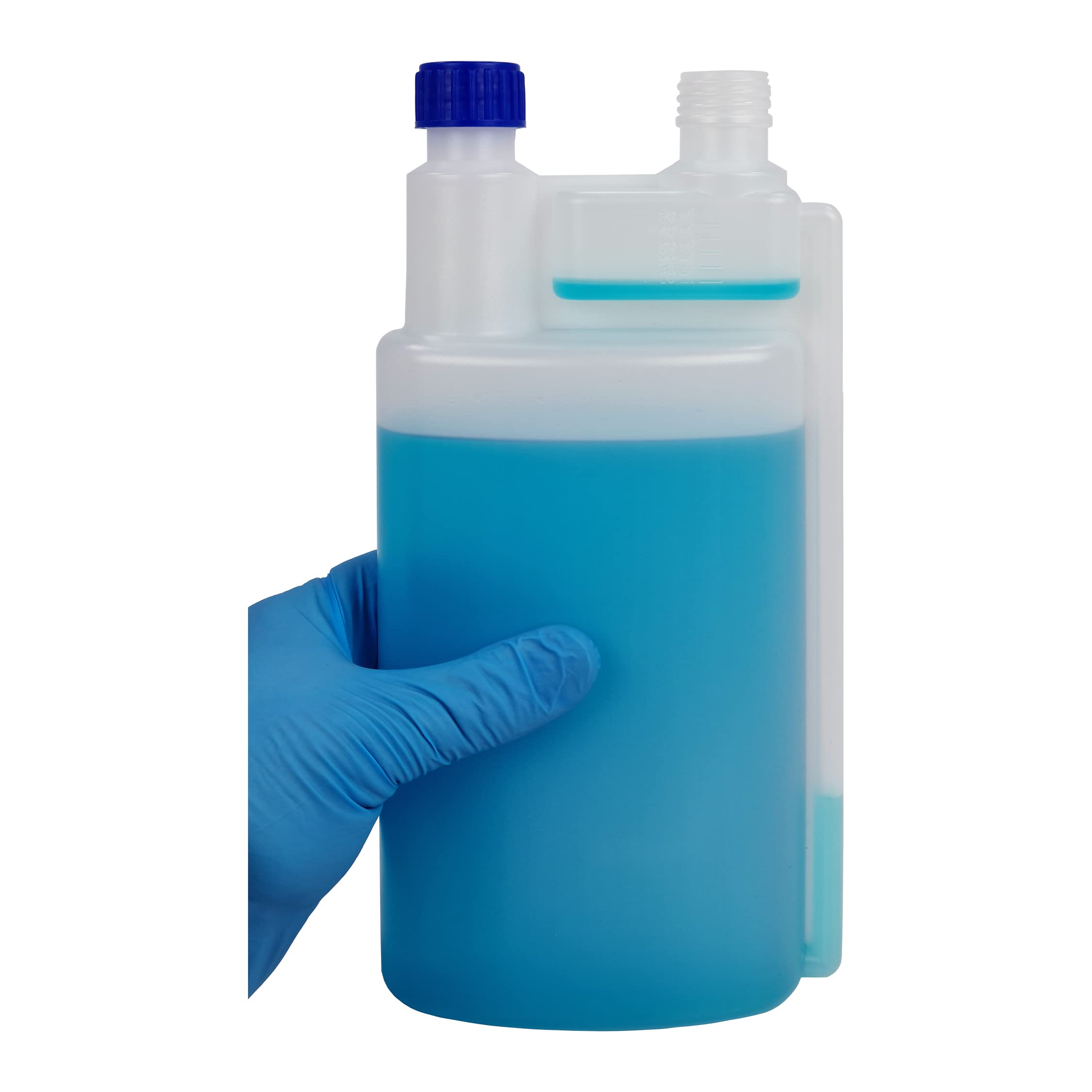 Botella dosificadora doble cuerpo 1000 ml para dispensar productos químicos concentrados (12 Unidades)
