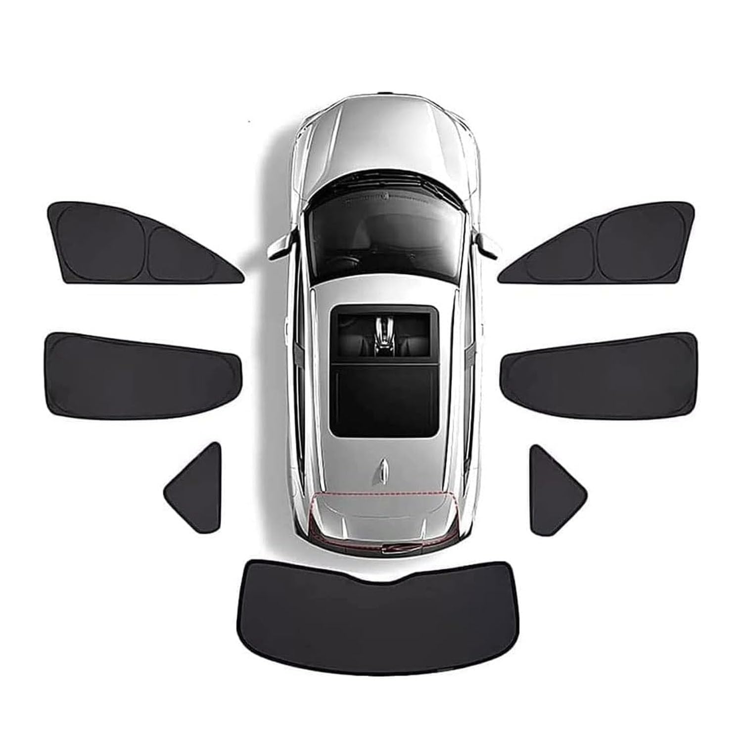 Auto-Seitenfenster-Sonnenschutz FüR Skoda Octavia 4 IV Combi AB Bj. 2020-2023, Vorne Hinten Sonnenblende Uv Schutz Staubschutz Sonnenblende ZubehöR,E/7 Wholecar