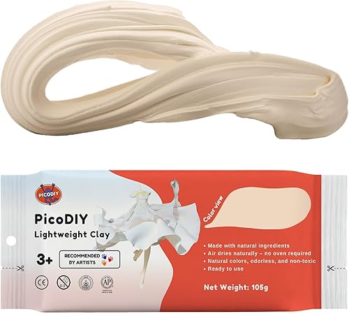 Arcilla de secado al aire  Ultra ligera y suave, segura y no tóxica, moldeable y flexible, arcilla profesional de secado al aire para figuras de