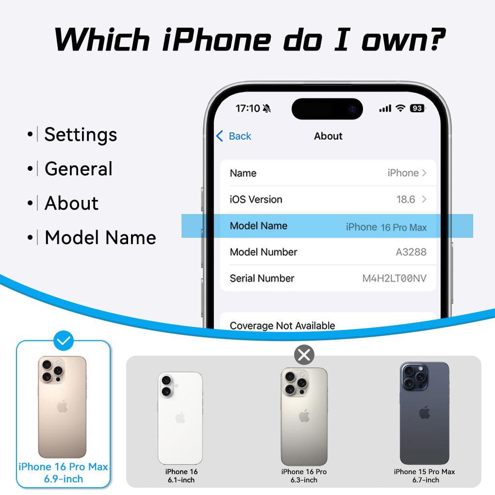 Custodia per iPhone 16 Pro Max con clip e cavalletto