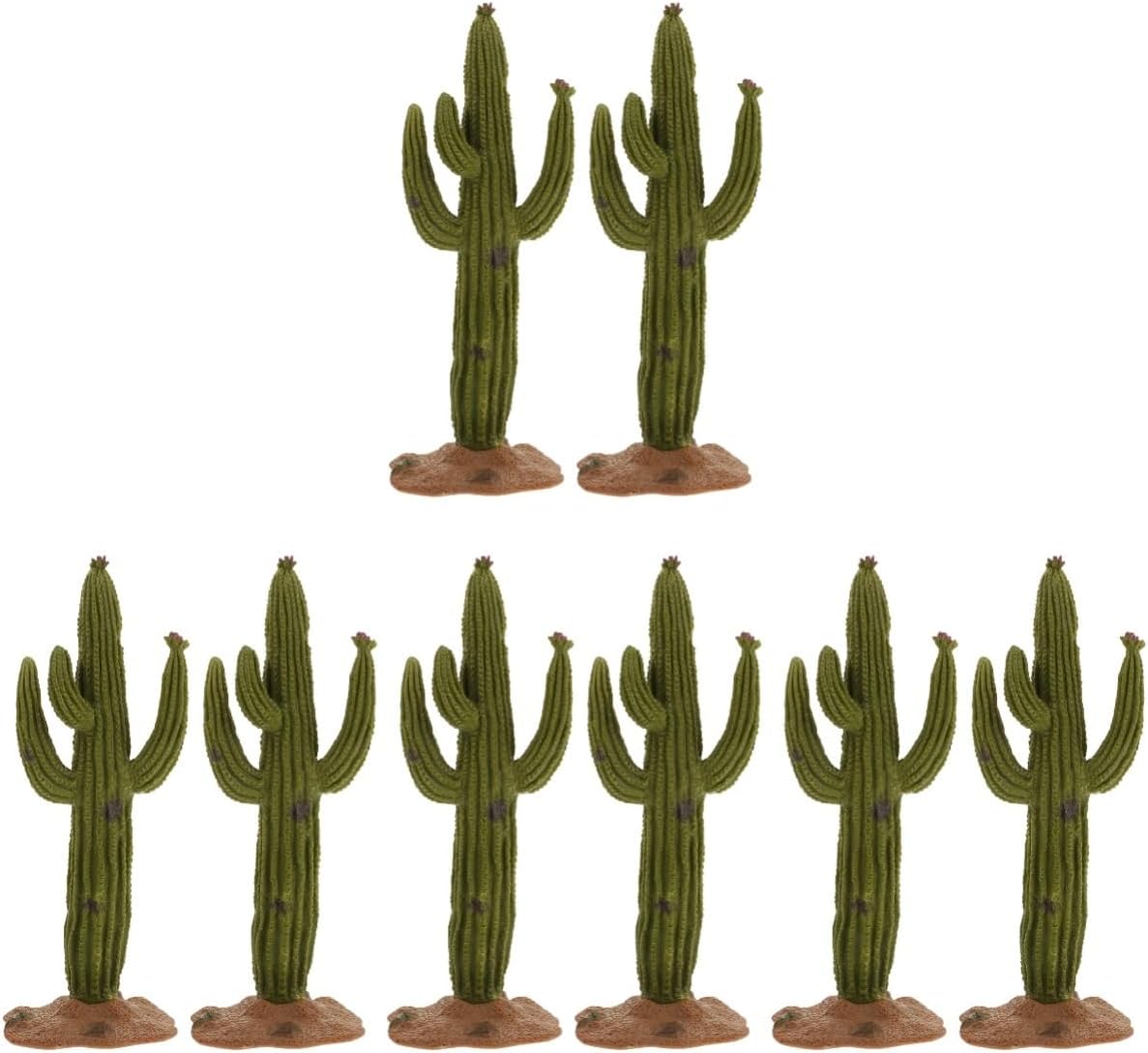 Amosfun Pack of 8 Cactus Model Artificial Plant Room Decoration