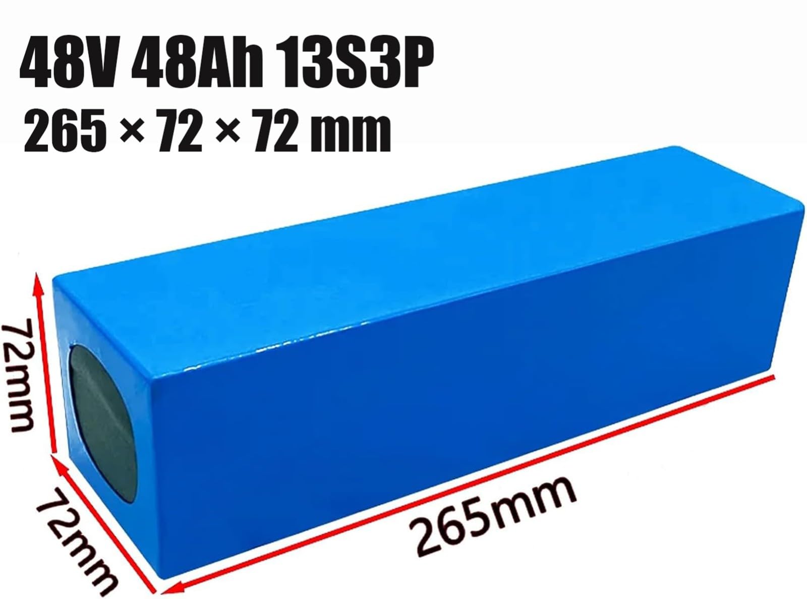 Batterie Lithium-ION 48 V 48 Ah 13S3P Pour Vélo Électrique Avec Chargeur, Protection BMS Intégrée, Idéale Pour Moteur De Vélo Électrique 200-2000 W 48V 48Ah,XT60