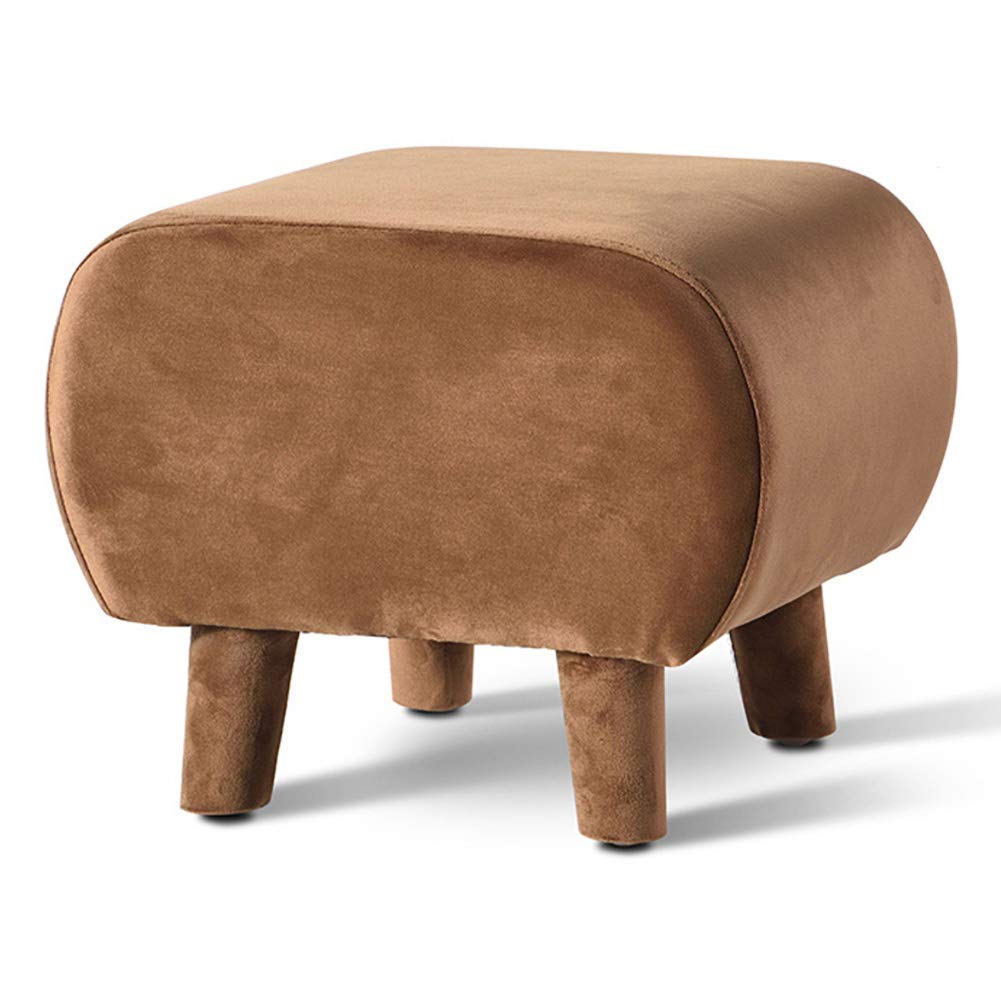 Tabouret siège repose-pieds pouf velours pour petit espace et café