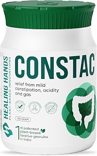 Healing Hands Constac for Relief in Mild Constipation - Mild, Safe, Clinically Proven Ayurvedic Granules 100g