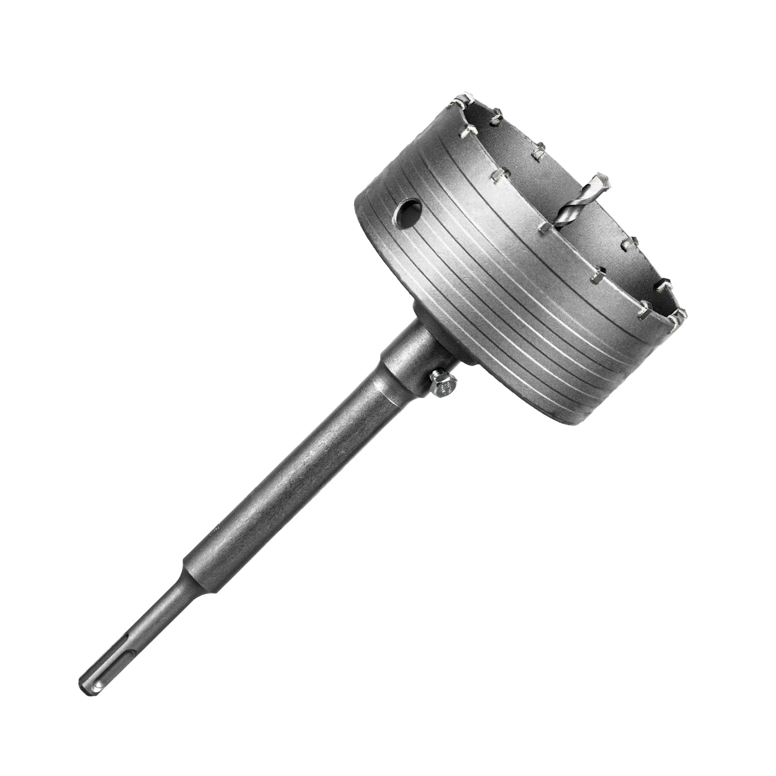 SALI Scie Cloche Beton Couronne de Forage 125mm SDS Plus M22 Filetage Couronne Carotteuse Foret Tige 220mm Foret Pour Scie Murale Set de Scies Cloche pour Maçonnerie Pierres Naturelles Grès Marbre