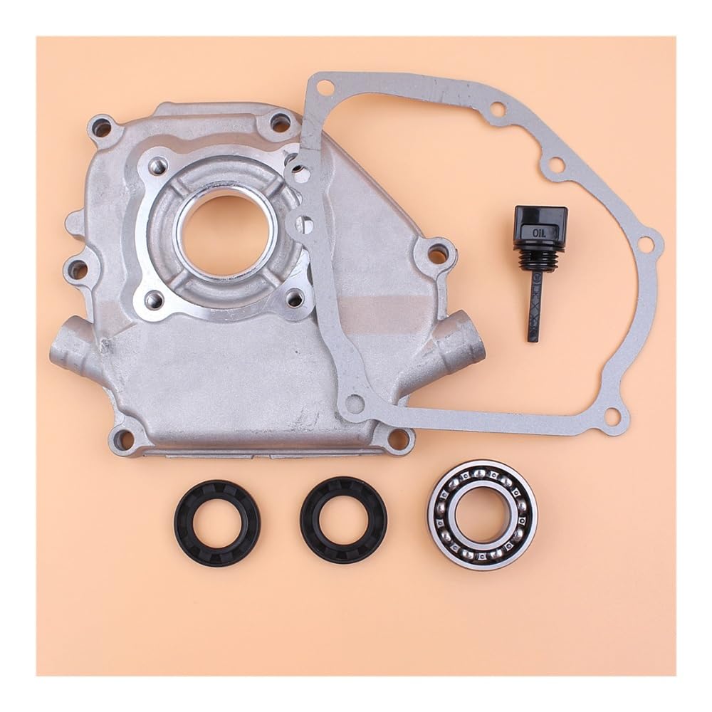 Kit de Tapa de cárter, Juntas de rodamientos de Bolas del cigüeñal y tapón de Aceite Compatible con generadores y cortacéspedes con Motor de 5,5 HP y 6,5 HP GX160, GX200 y 168F.