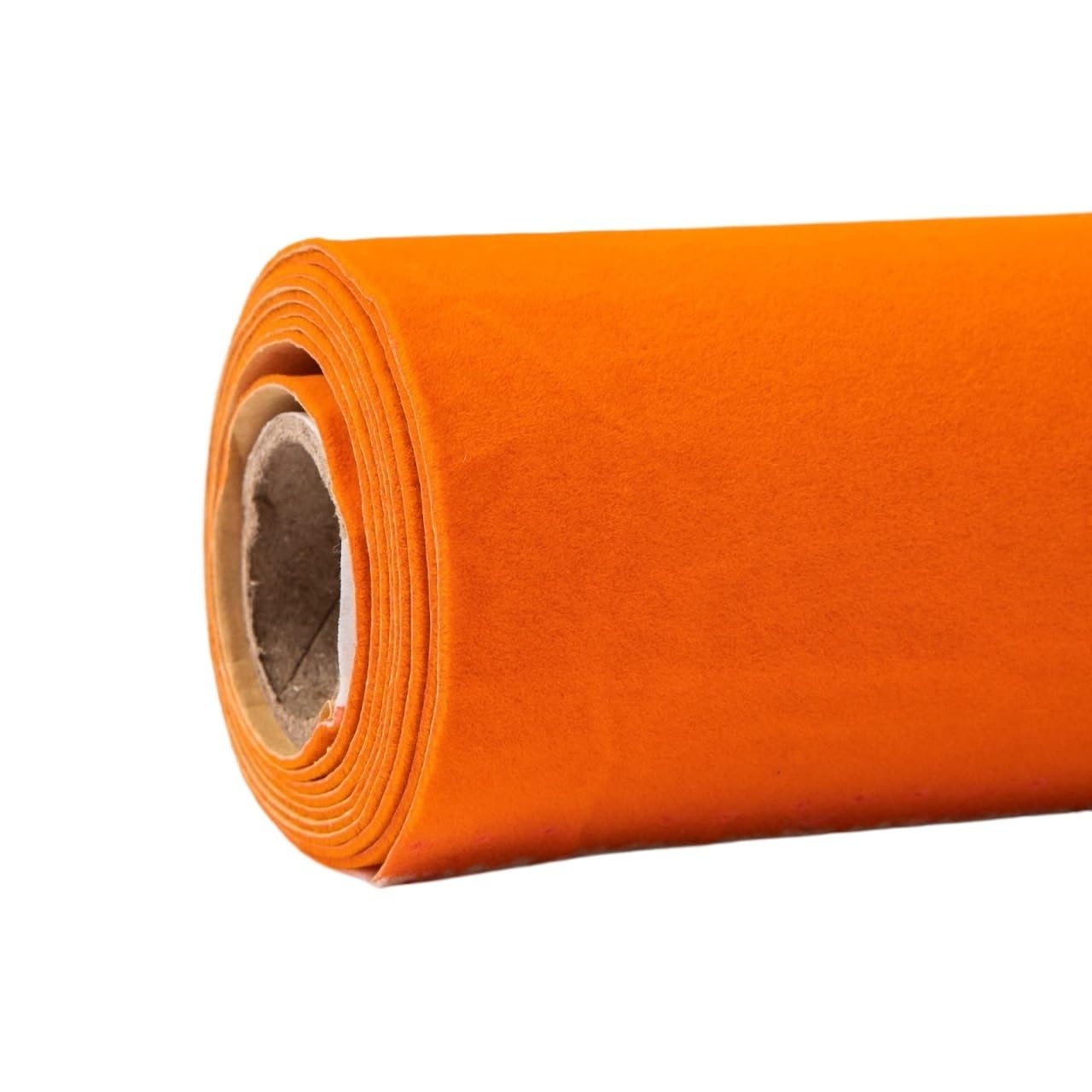 Self Adhesive Velvet Flock Roll Flocking Liner for for Jewelry Drawer Art Crafts DIY Project(Orange)