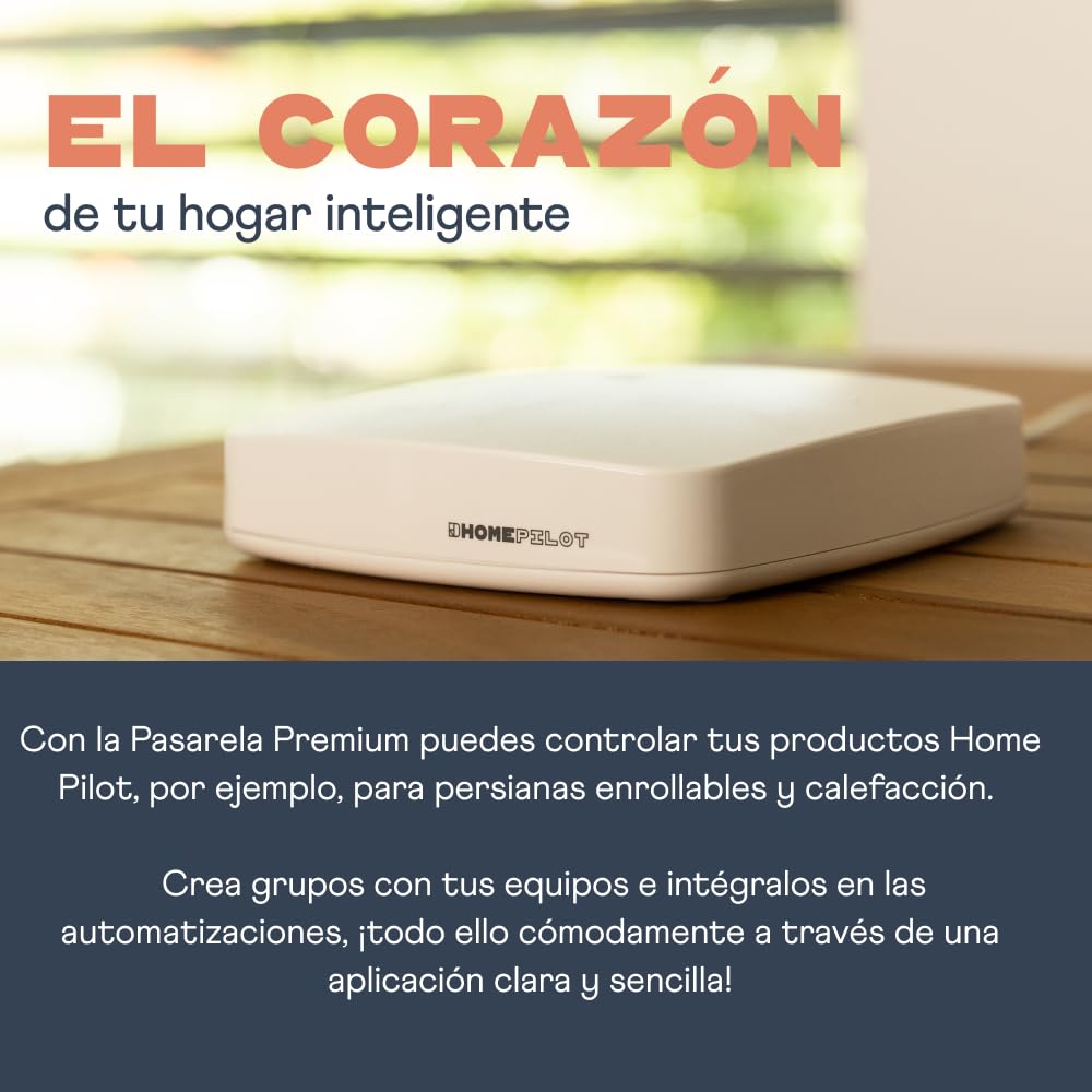 HOMEPILOT - Gateway Premium | Smart-Home-Central para integrar y controlar tus dispositivos Smart Home a través de la aplicación o interruptor | Compatible con Alexa, Google Assistant y más.