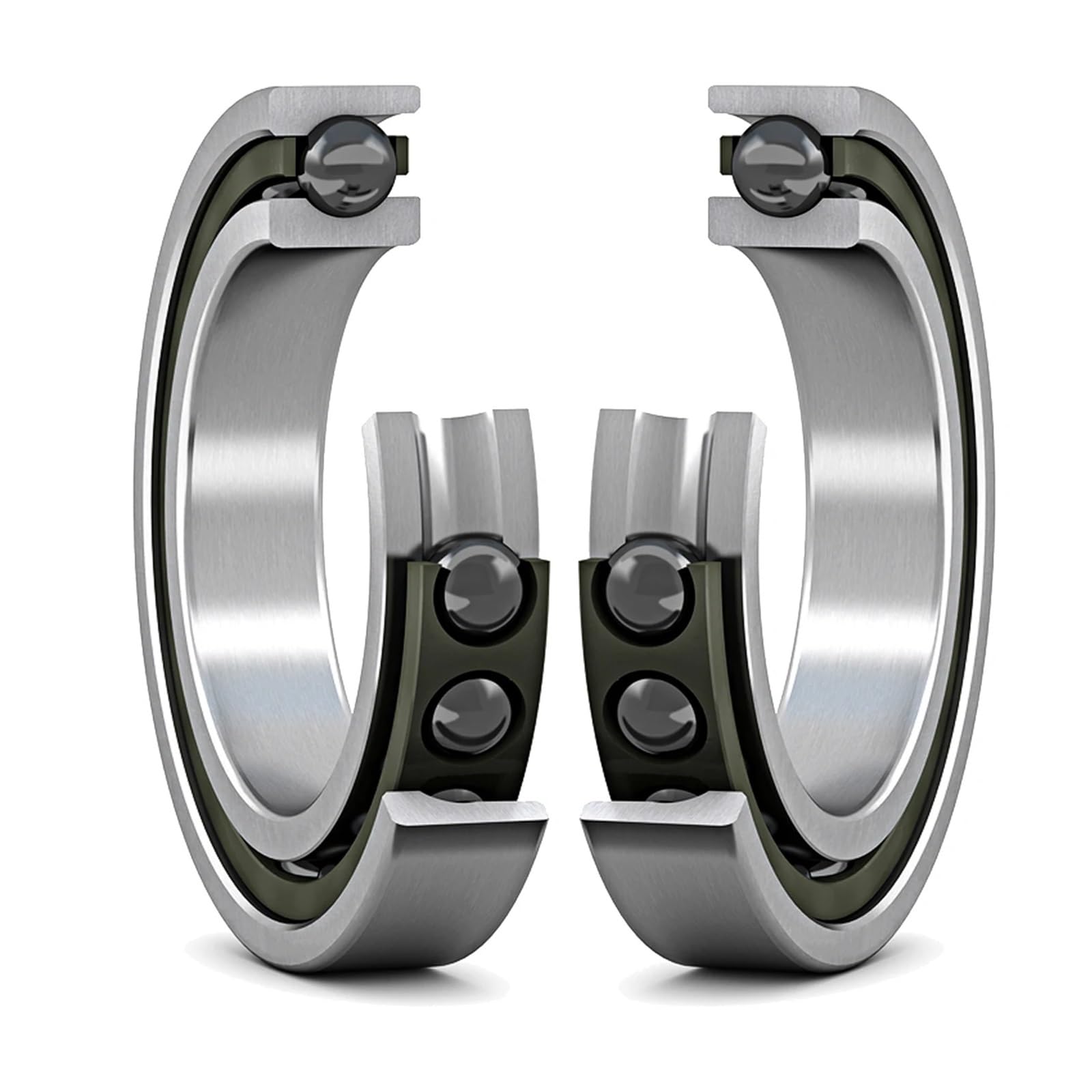 CLBSWYEJK 1pair H7008C HQ1 40x68x15 SI3N4 Ceramic Ball ABEC-7 Angular Contact Bearings Spindle Bearings