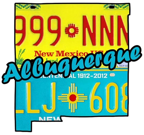 Albuquerque | New Mexico | State Shape | Great Gift Idea|Single |5 Inch Magnet | Made In The Usa | Car Auto Tool Box Refrigeratormagnet |S11856 #TOP1