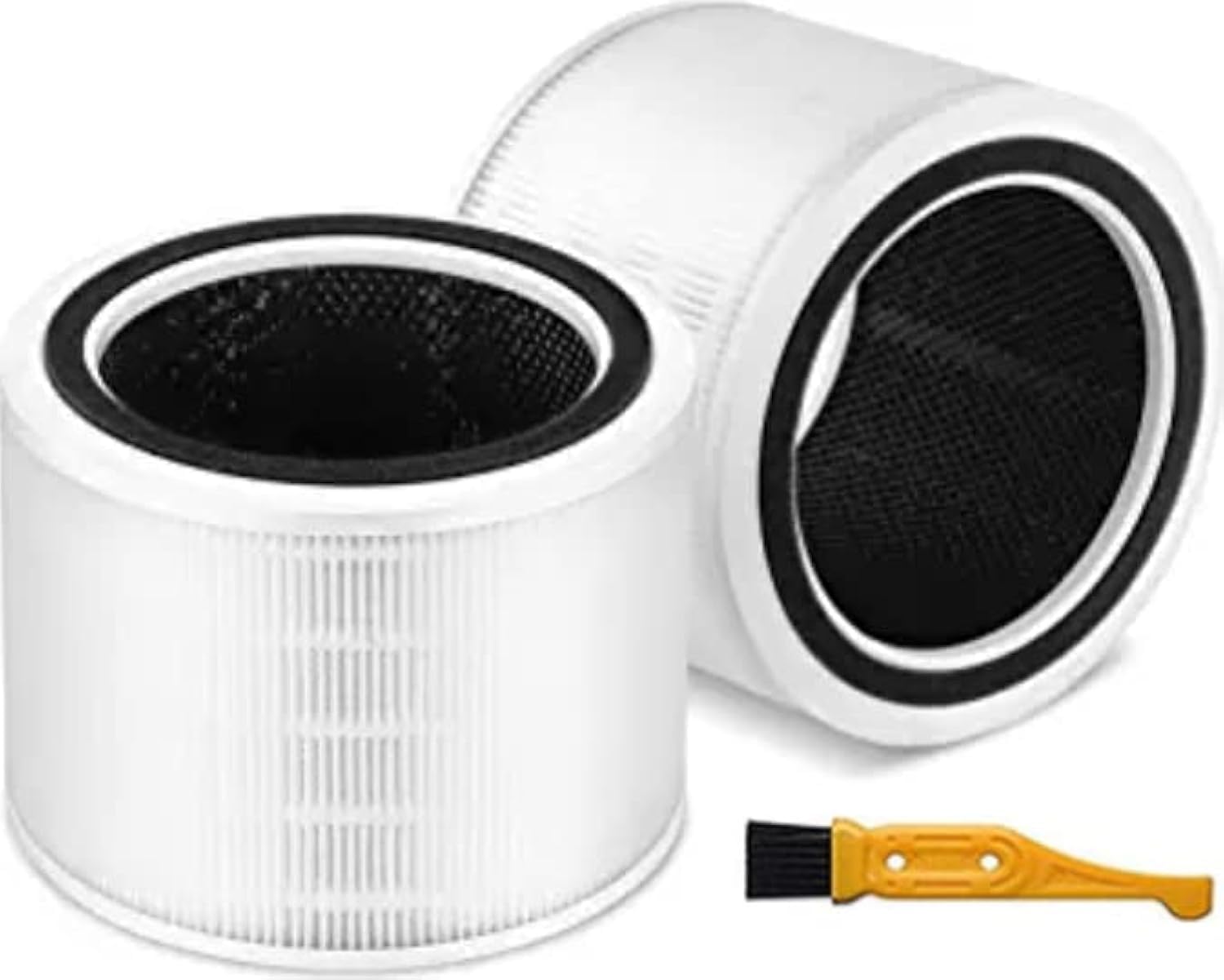 getalong Lot de 2 filtres HEPA de rechange 3 en 1 compatibles avec les purificateurs d'air Levoit Core 200s, numéro de pièce Core 200S-RF