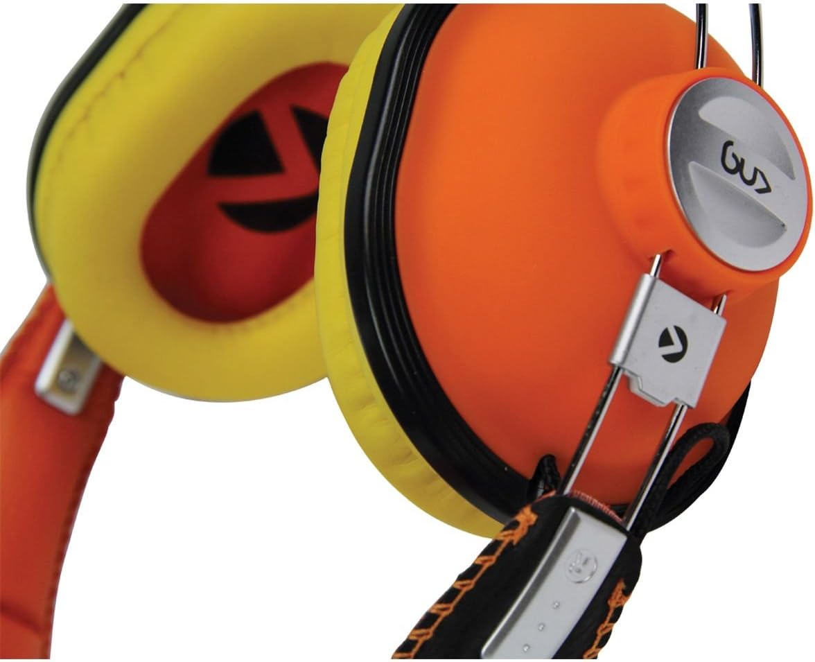 KNG Bulldozr Chaos Constructor Designer Headphones - Orange