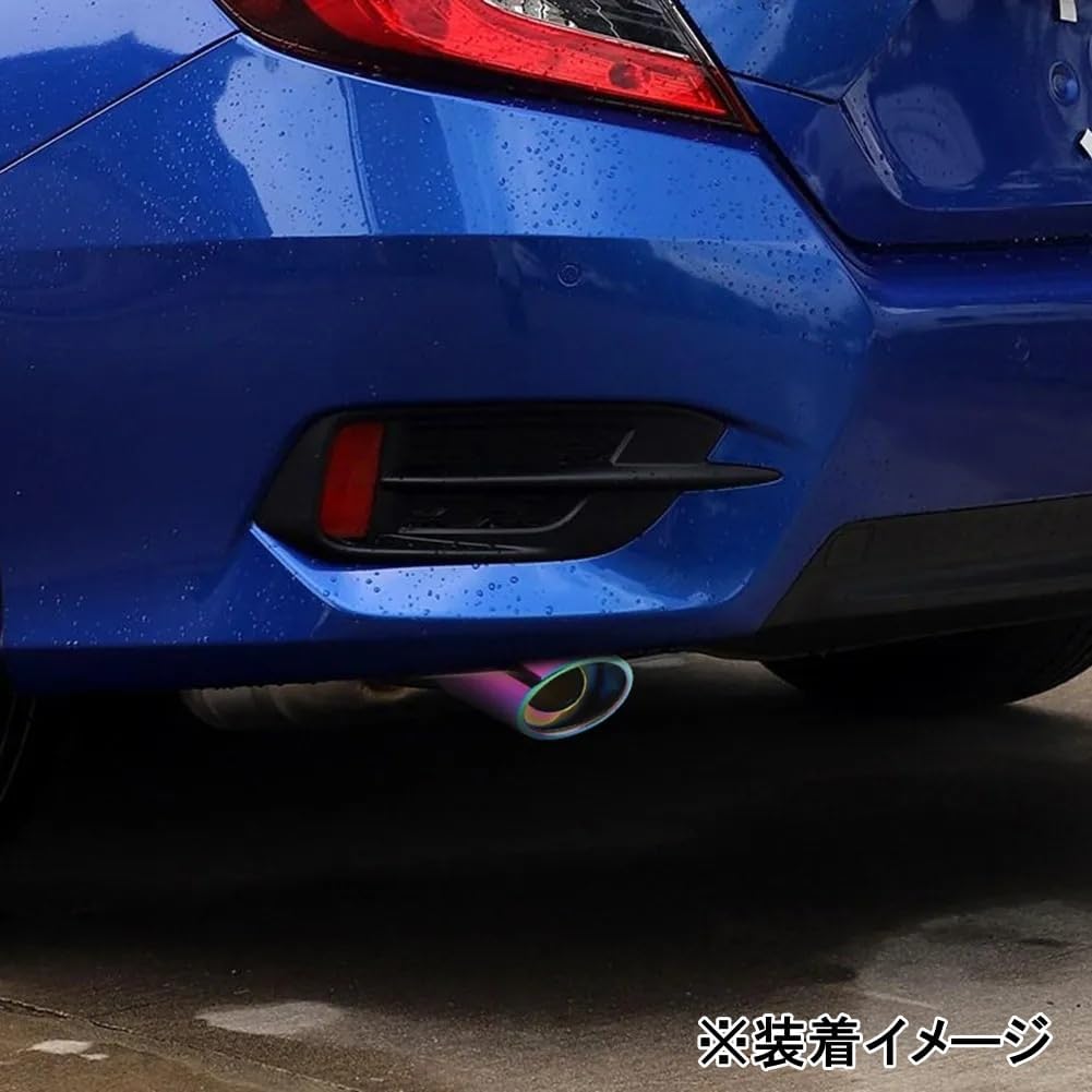 T32 マフラーカッター マフラーエンド テールエンド ステンレス 選べる4タイプ チタンカラー ストレート 【ブレン】 ドレス