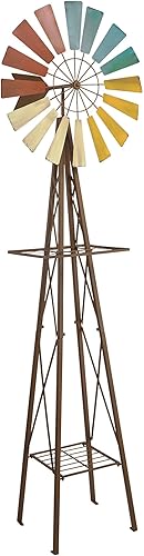 Miniatura 6 de Alpine KIY184 - Soporte de metal para molino de viento, multicolor