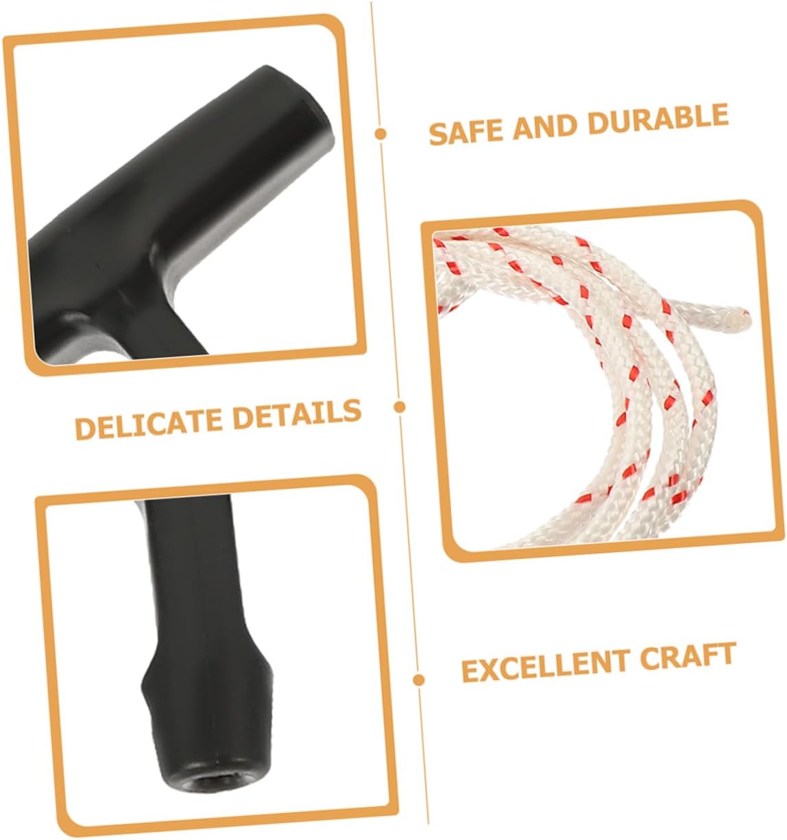 Garage Door Pull Cord Handle Emergency Release 2 Sets for Attic Ladder