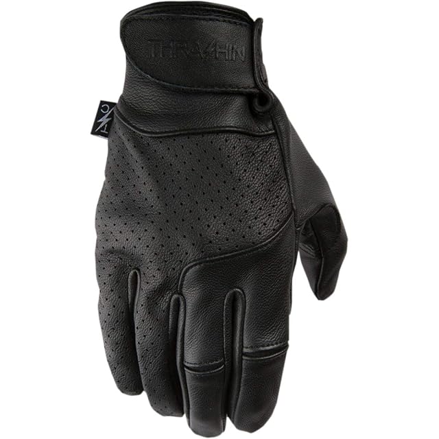 Thrashin Supply Siege Mens Leather Gloves Black LG