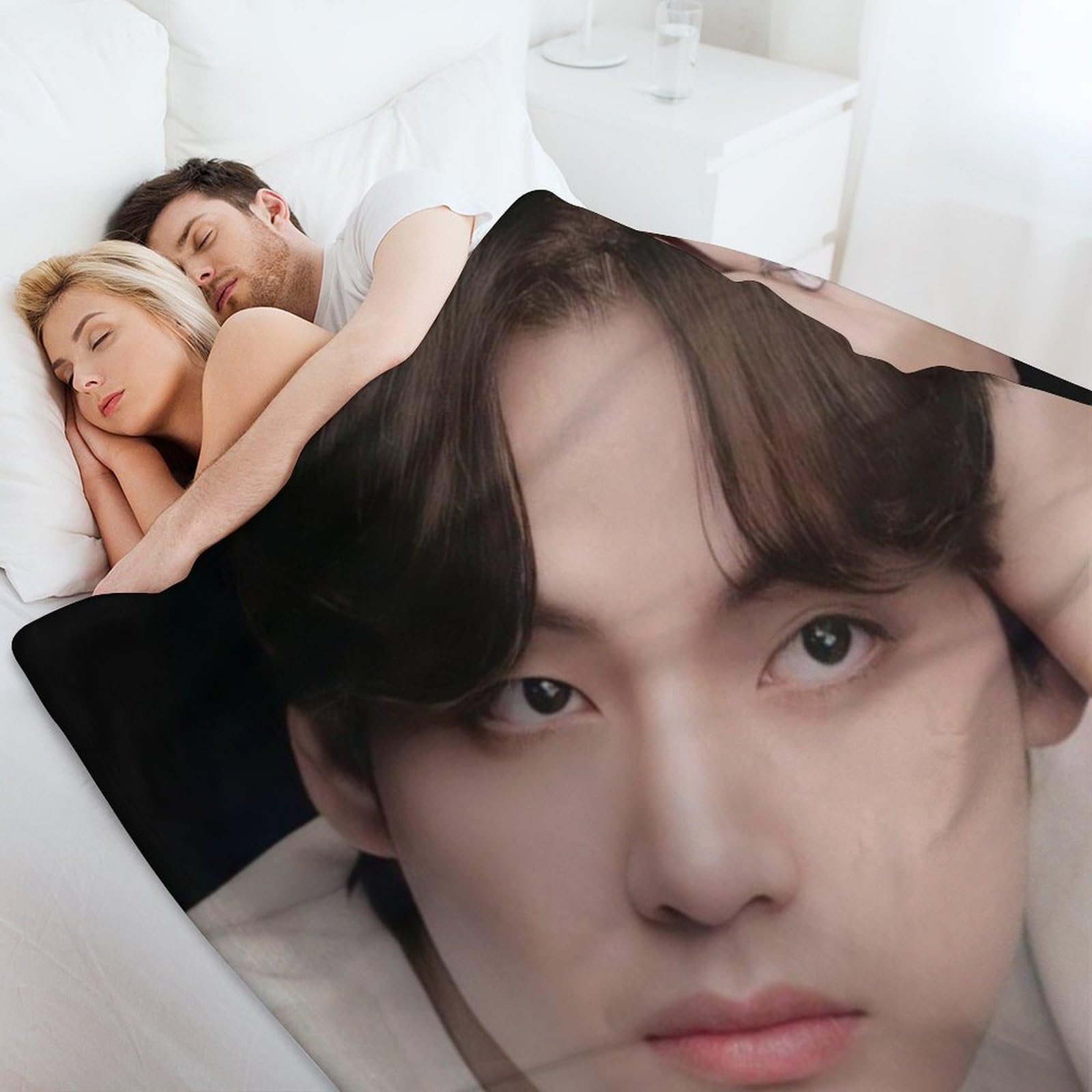 BTS JUNGKOOK&V ブランケット 200cm×150cm【03】 Amazon|BTS-V ブランケット 掛け毛布 洗える 耐久性 毛布