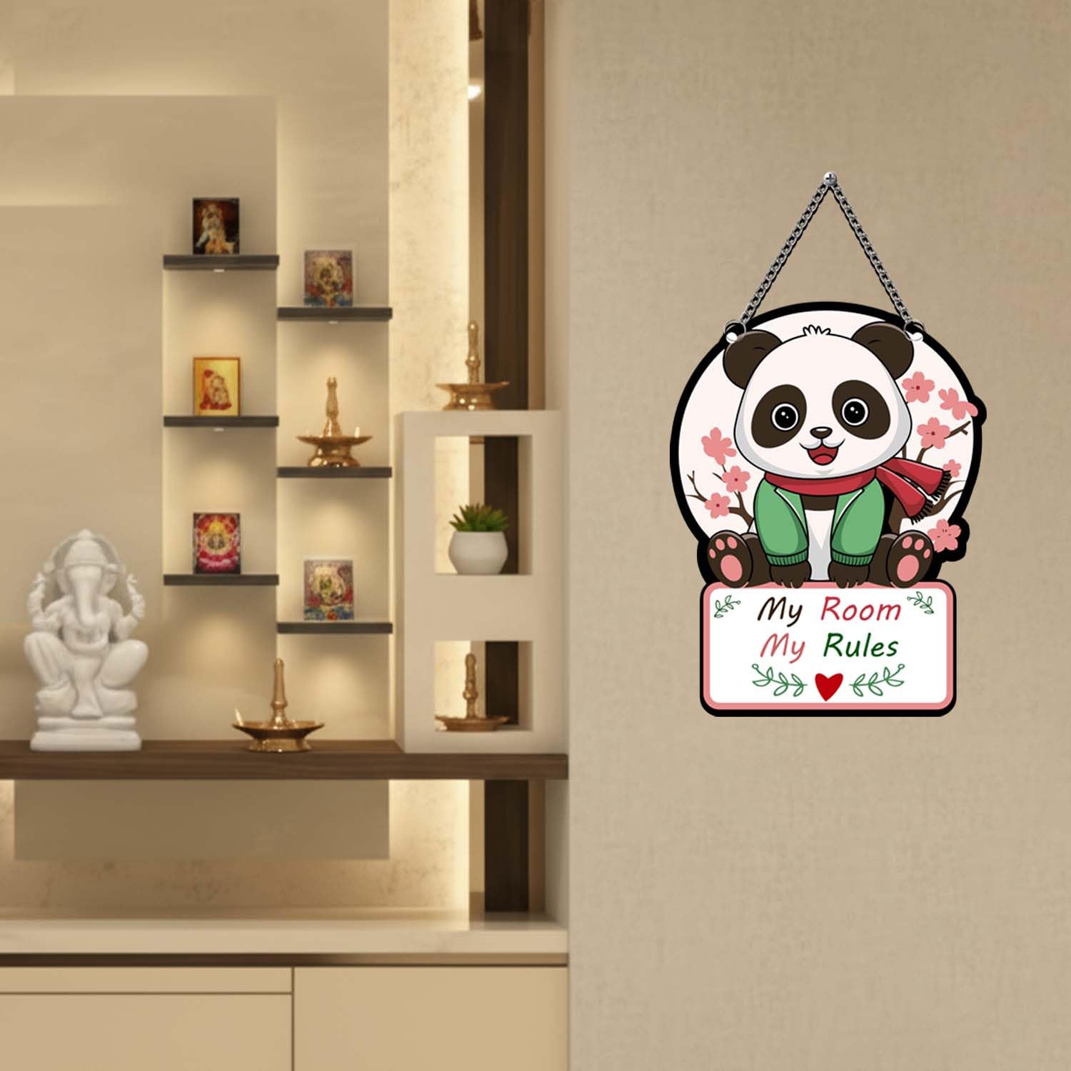 Cute Panda Wall Art - My Room My Rules -4