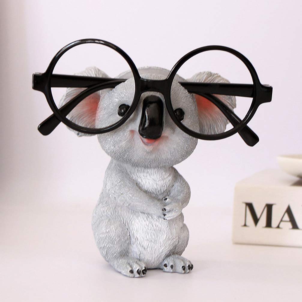 Cute Koala Eyeglass Holder Stand - Resin Glasses Display For Desk, Bedside, Or Office Decor - View #10