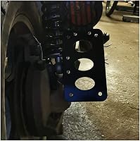 Vista 3 de Soporte de placa de matrícula de montaje lateral, soporte vertical horizontal para placa de matrícula, reubicador de luz trasera de matrícula