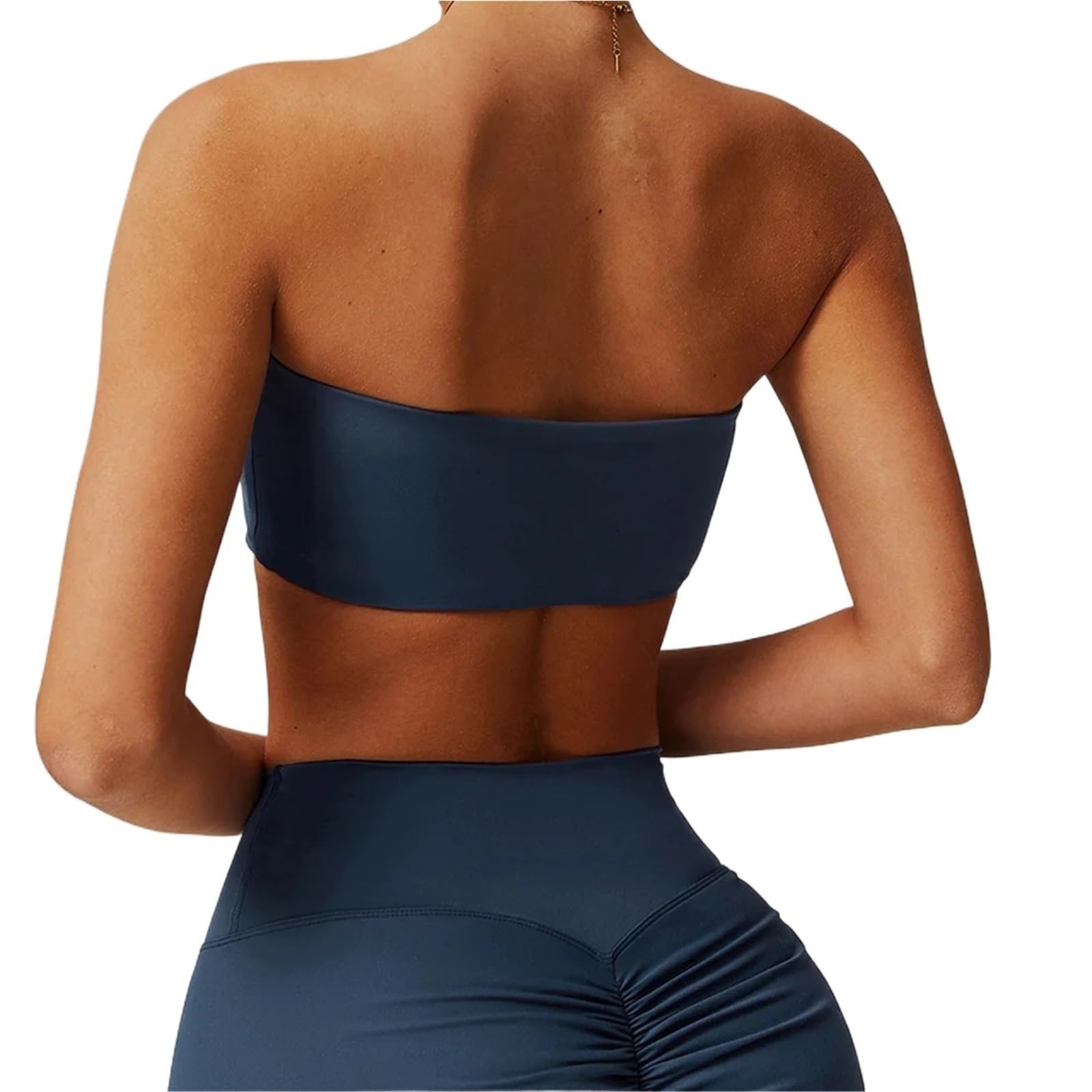 Sujetador sin Tirantes Sujetador Deportivo for Mujer, Ajustado, sin Tirantes, con corsé, Tubo, Cruzado, Pecho, Transpirable, for Yoga